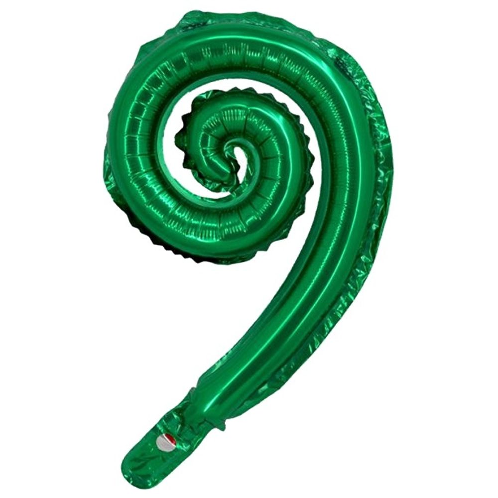 Шар Falali спираль зелёный, 17&quot; #852-GR-QX