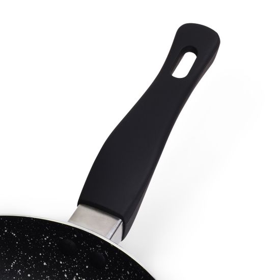 Сковорода Ø20х3.5 см с мраморным покрытием из алюминия без крышки Kamille