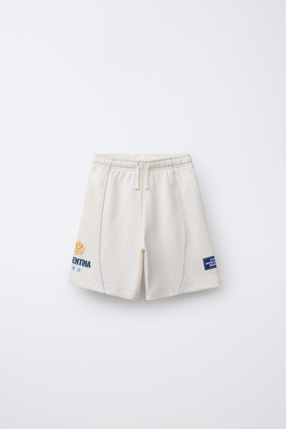 ZARA ШОРТЫ С ПРИНТОМ ARGENTINA FIFA WORLD CUP™ 2026, ЭКРЮ