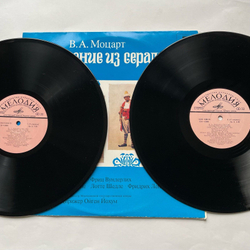 Винтажная виниловая пластинка LP В. А. Моцарт, Похищение Из Сераля, Die Entf hrung Aus Dem Serail (СССР 1979)