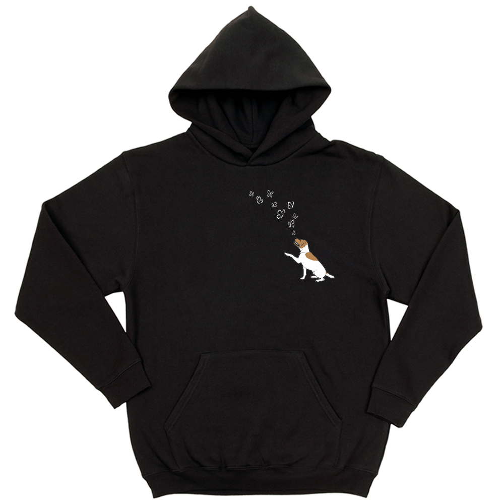 Толстовка "Джек Рассел и бабочки"