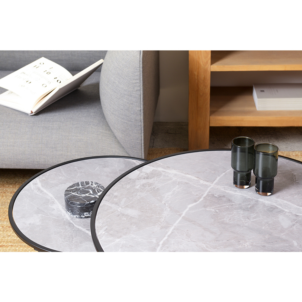 Столик приставной Berg Hans 80см серый