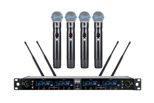 XLINE WS-1200A Радиосистема четырехканальная с четырьмя ручными передатчикам
