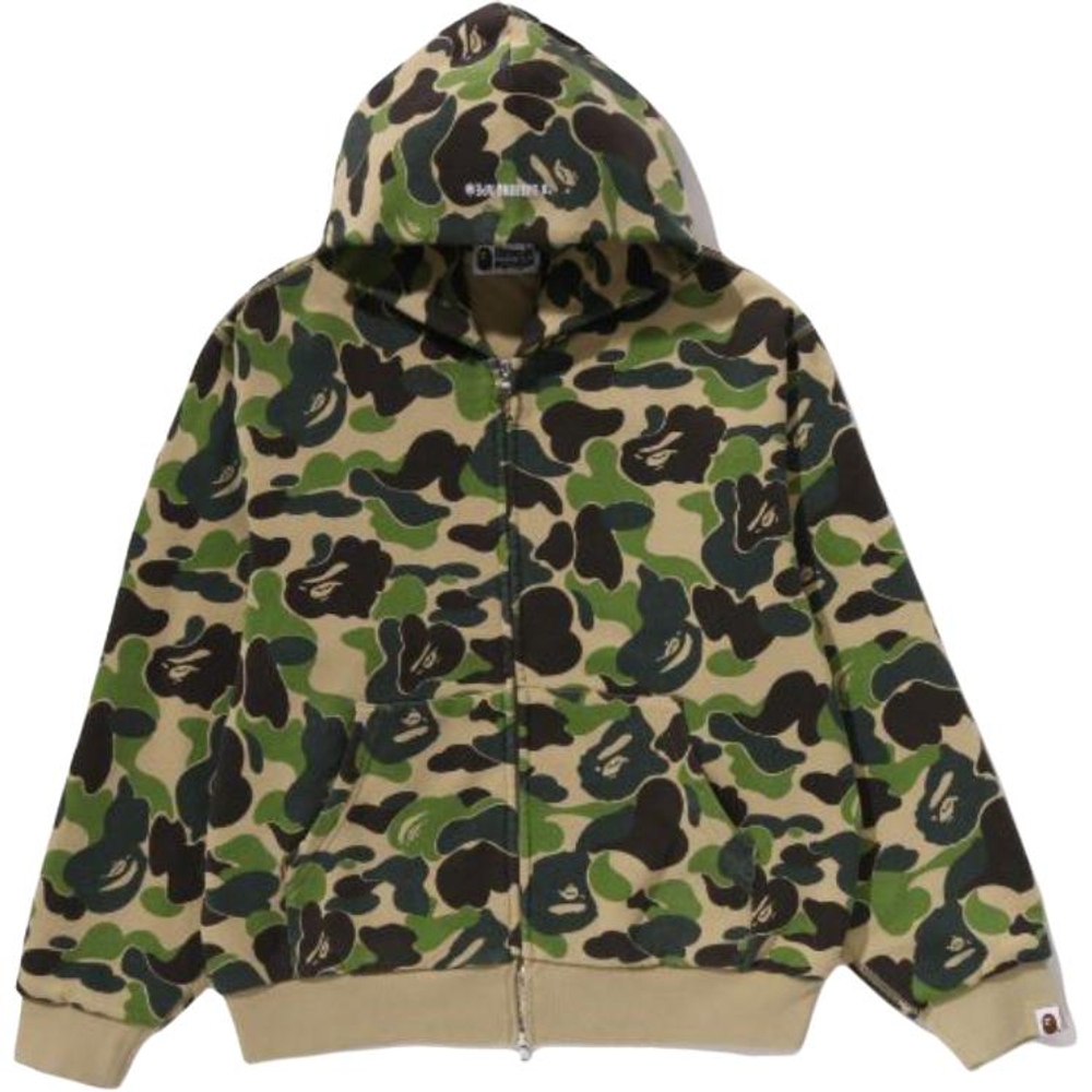 A Bathing Ape Bathing Ape Abc Camo Sweatshirts Cardigan Moderate No Fleece Lined Regular Zip Closure 0zxswm305821q зеленый