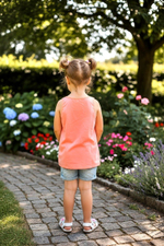 Майка "Dagi" для девочки 9-10 лет, цвет оранжевый