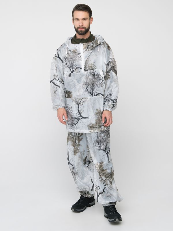 Костюм зимний маскировочный Метель ткань Шелк цвет Кусты