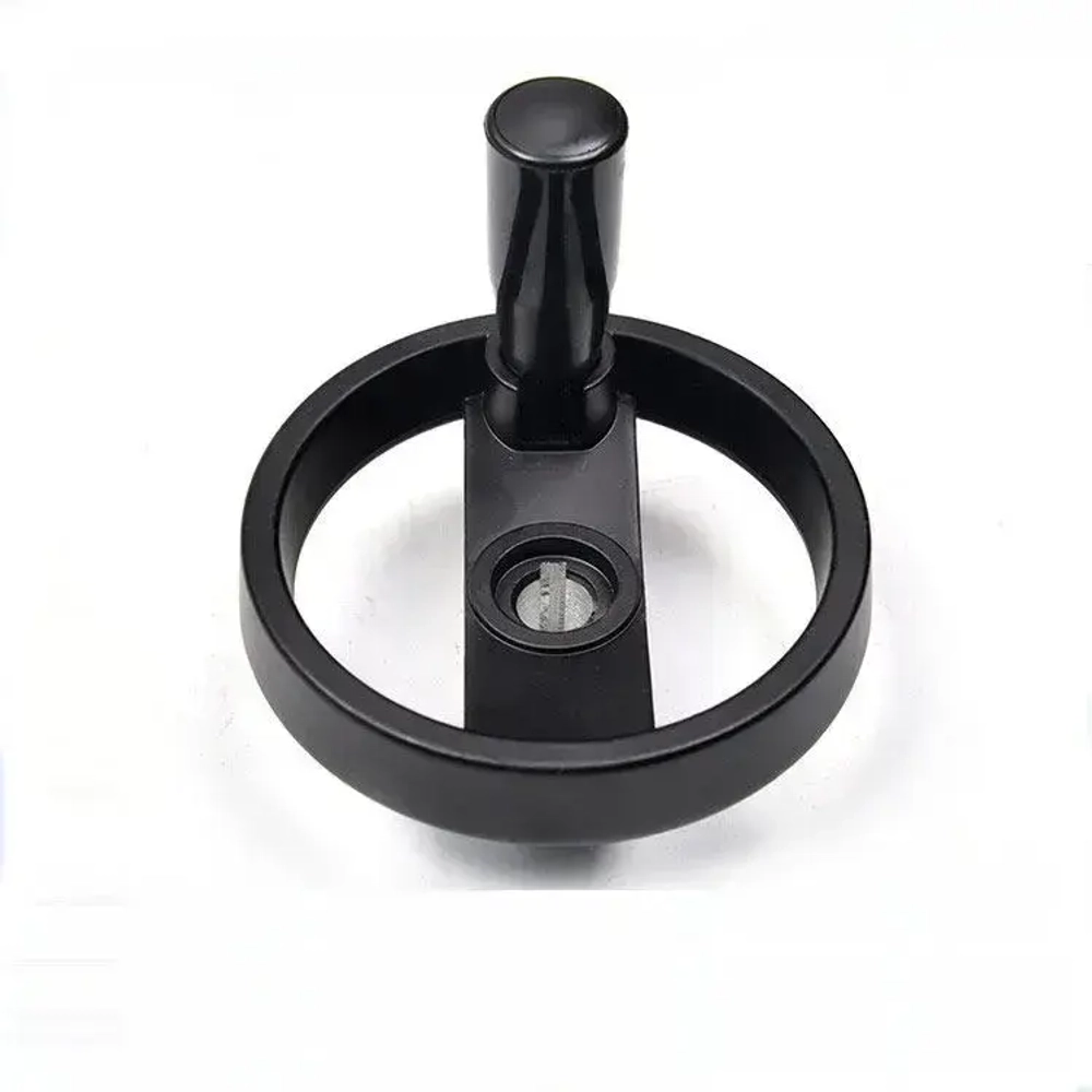 Маховик алюм 200х20х6мм (Dxdxb) с 2-мя спицами, цельнолитой, с откид ручкой