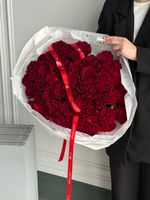 Букет из красной розы ХЕРТС 51 шт