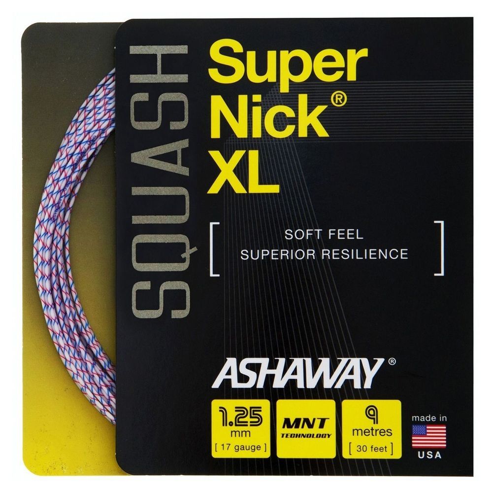 Squash strings Ashaway SuperNick XL (9 m) - white