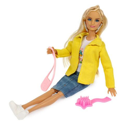 Кукла тип модель София 29см., руки и ноги сгиб, акс. (Карапуз)