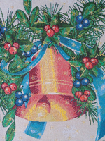 Набор декоративных гобеленовых салфеток Колокольчик 6шт 26х25 см