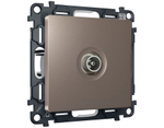 MA643030 Комплект механизма TV розетки проходной ALFA Темная бронза матовый 5-1000 MHz 4dB QUANT (AP6430, VM211)
