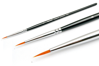 Кисть для дизайна RuNail №10 Арт.0176 Detail M Synthetic ANR