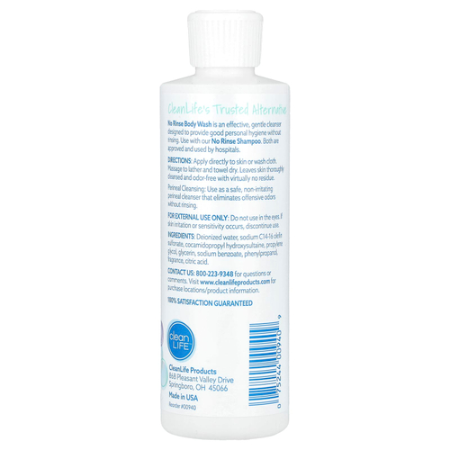 CleanLife, Гель для душа No Rinse®, 236,6 мл (8 жидк. унц.)