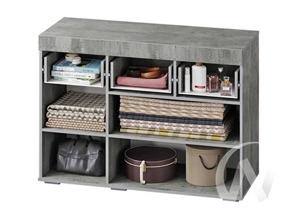 Комод КМ-03 МС Инстайл (бетон/белый)