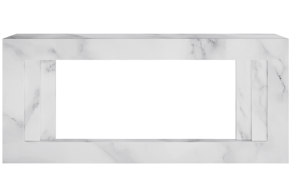 Каминокомплект Line 42 SFT White Marble - Белый мрамор с очагом Vision 42 LOG LED