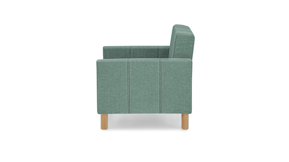 Кресло-кровать Уют Лайт Strong Plus 07 95*84*82 см, Зеленый Рогожка Выкатной Фиеста