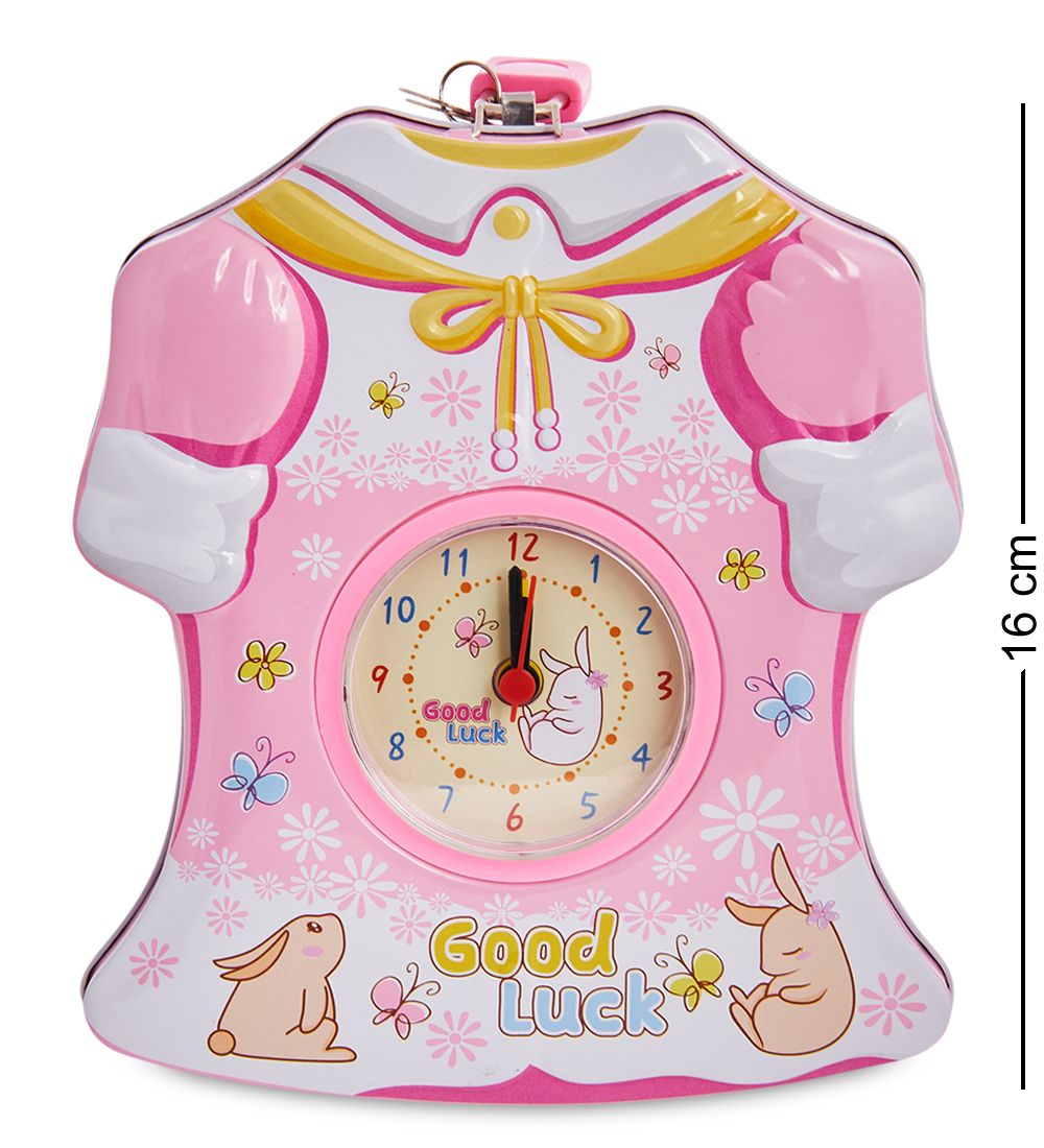 BX- 80/1 Метал. копилка с часами «Платье»