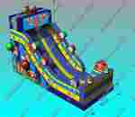 Надувной батут-горка "Подарок" 10*5*7 м