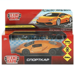 Модель ин. мет. "Спорткар" 12см, двери, багаж., коробка 2210C0153-R (Технопарк)