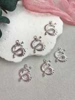 Подвеска "Дракон" родий, 15*19 мм