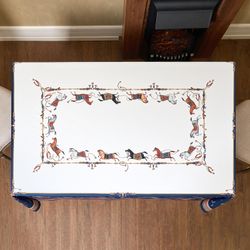 СКАТЕРТЬ "PASSAGE" 110Х140СМ ,БЕЛЫЙ,100% ХЛОПОК С ПРОПИТКОЙ,ТВИЛ