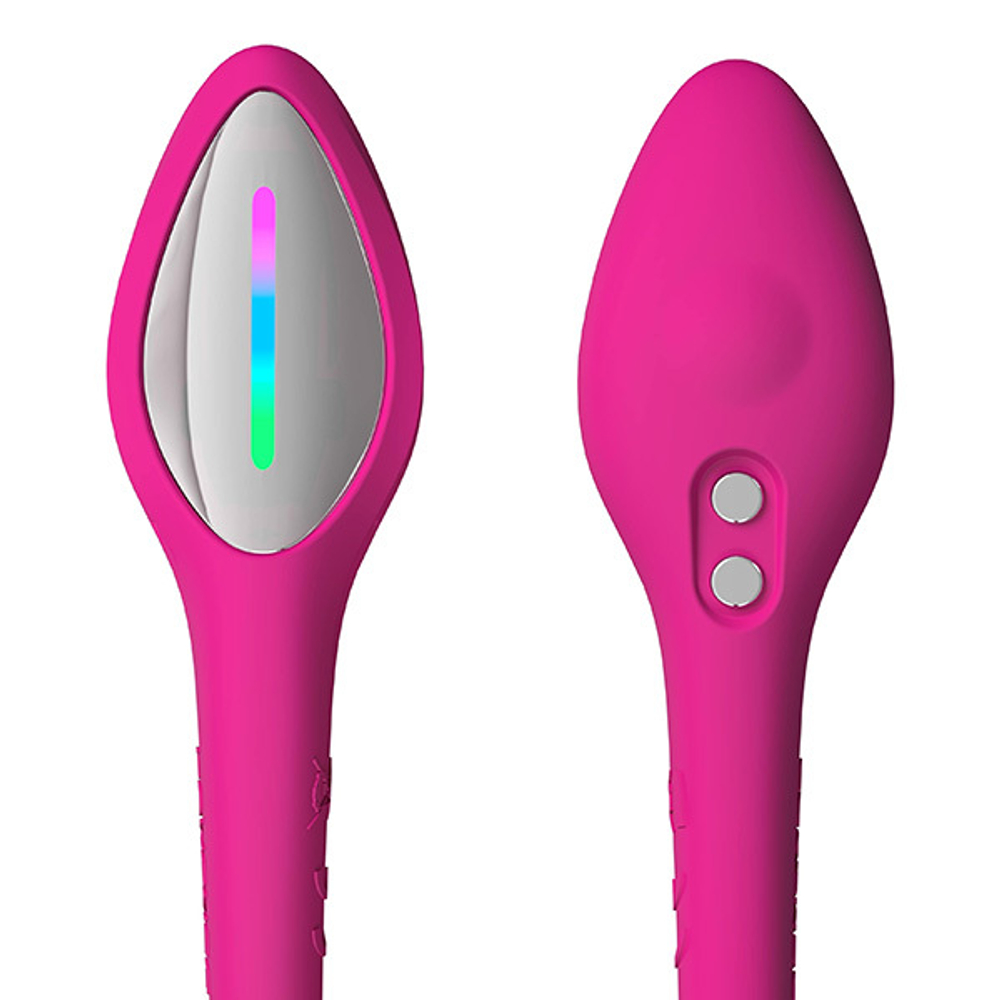 Розовое силиконовое виброяйцо 10см с управлением через приложение Lovense Lush 4 Smart Vibrating Egg Pink