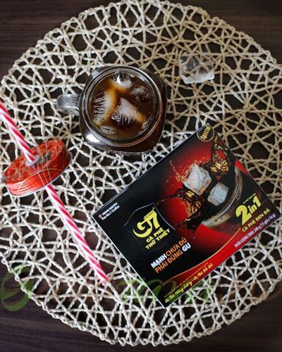 Вьетнамский растворимый черный кофе G7 2 в 1 (Trung Nguyen) 15 пак.