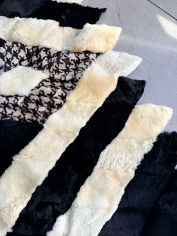 Меховой Коврик прикроватный накидка на кресло из овчины