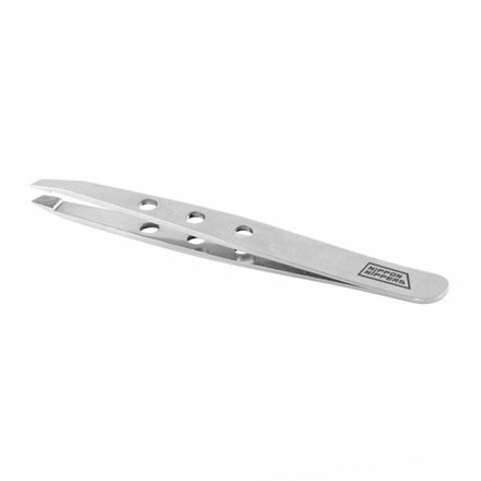 Пинцет Nippon Nippers T-03 для бровей скошенный край 96мм
