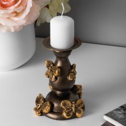 Подсвечник Баттерфлай Бронза