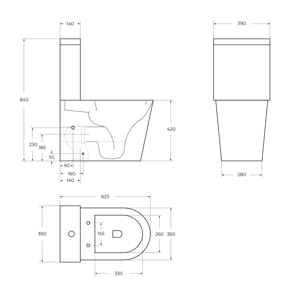 Унитаз-компакт безободковый BelBagno Flay-R BB2149CPR/SC с крышкой-сиденьем микролифт, белый