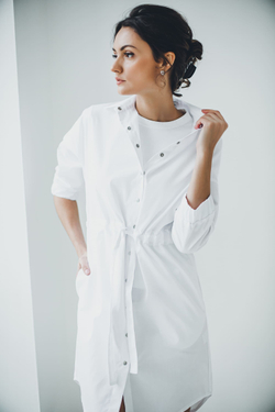 Халат женский м182 сансара белый