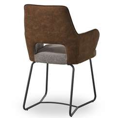 Стул Tidan серый с коричневым