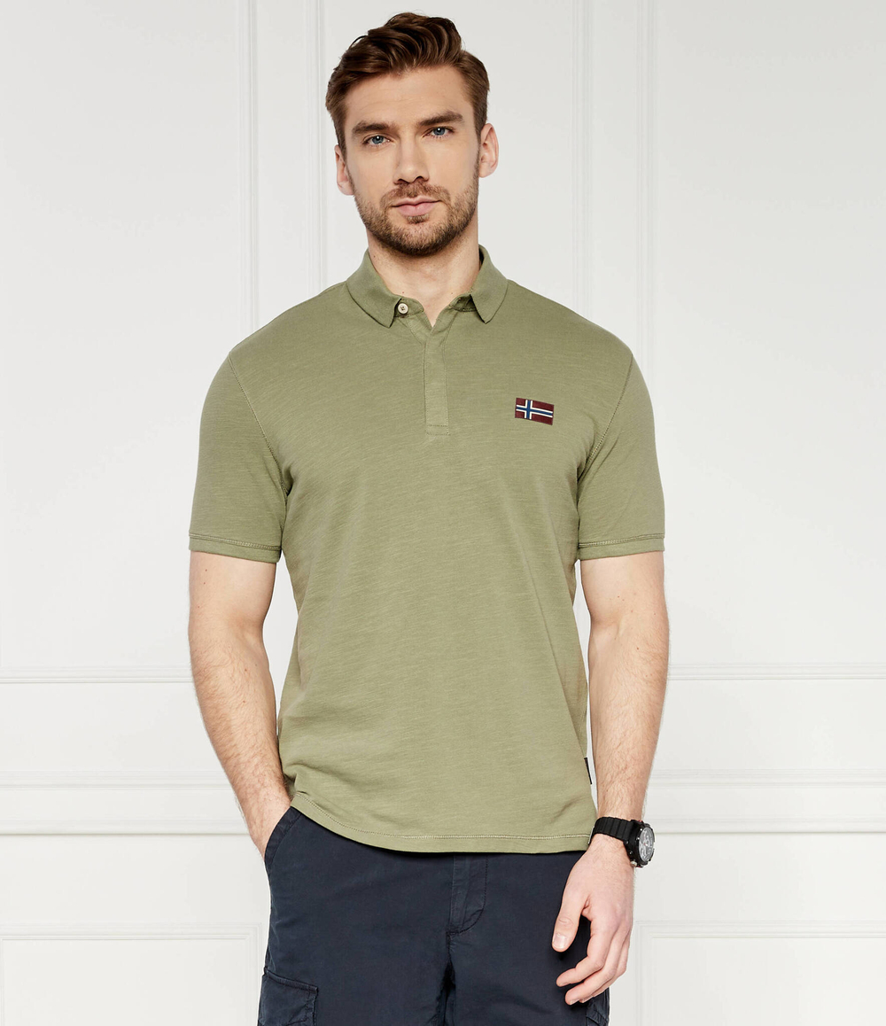 Поло Napapijri - хаки(NP0A4HPY)