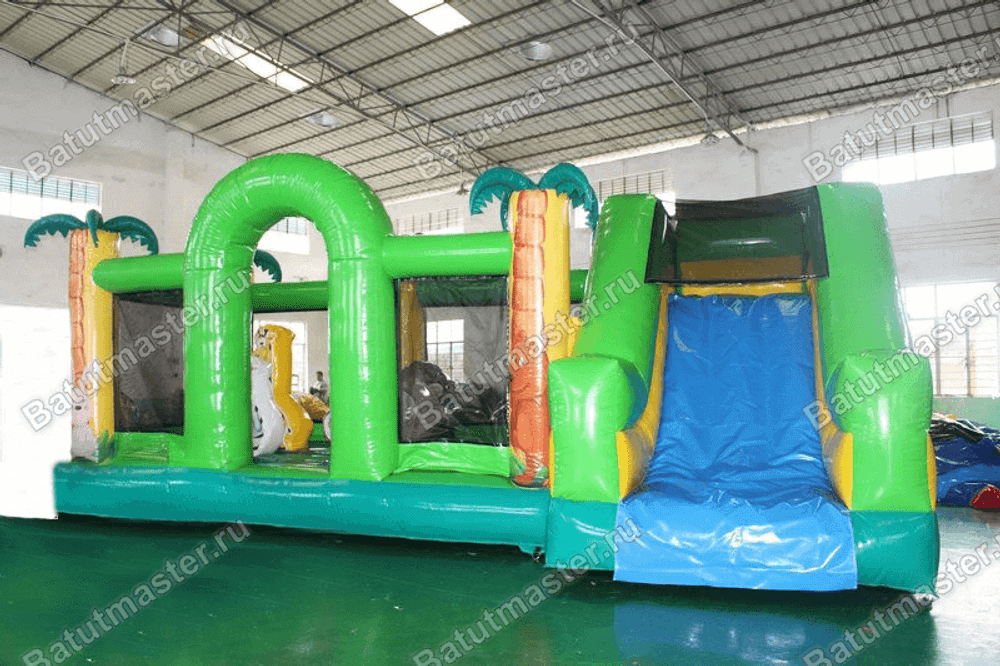 Надувной батут "Друзья-зверята"