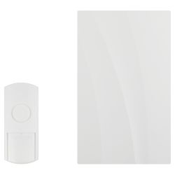 Звонок дверной ЭРА D157 проводной белый 1 мелодия | Электрозвонки проводные