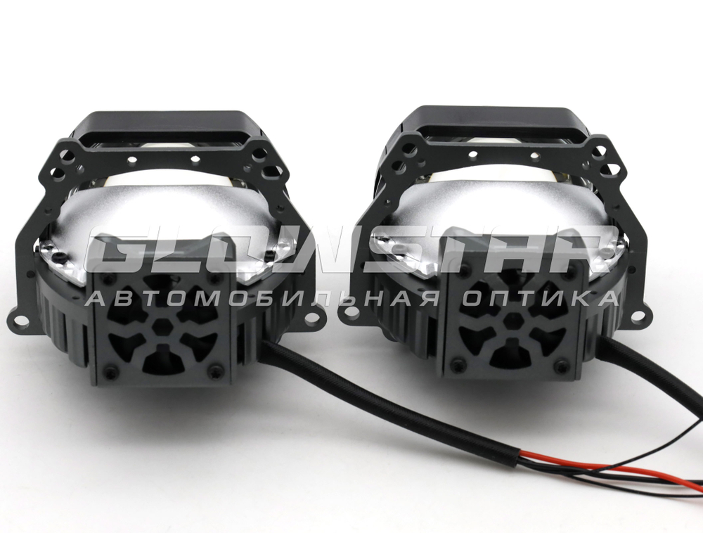 Билед модули Aozoom X9 (прямоугольные) 3.0 дюйма, 12V 52/57W, 4300/4600Lm (комплект, 2шт)