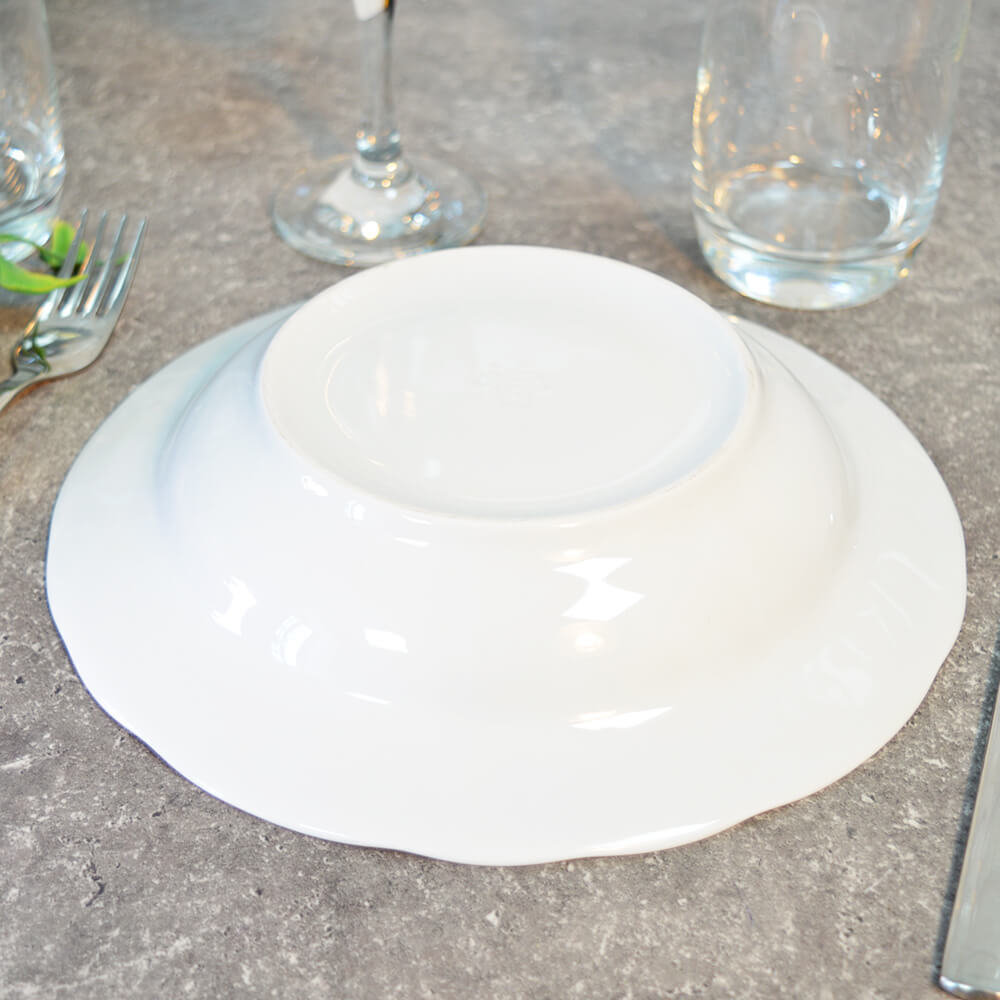 Тарелка 220мм глубокая форма Надежда Без деколи