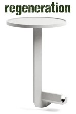 Столик пластиковый боковой Nardi Maximo Tavolino 33, гипс