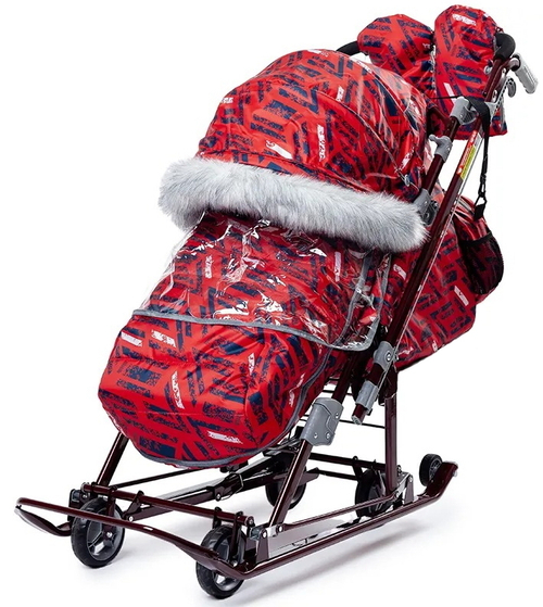 Санки-коляска Ника детям НД7-8SК/3 спортивный красный