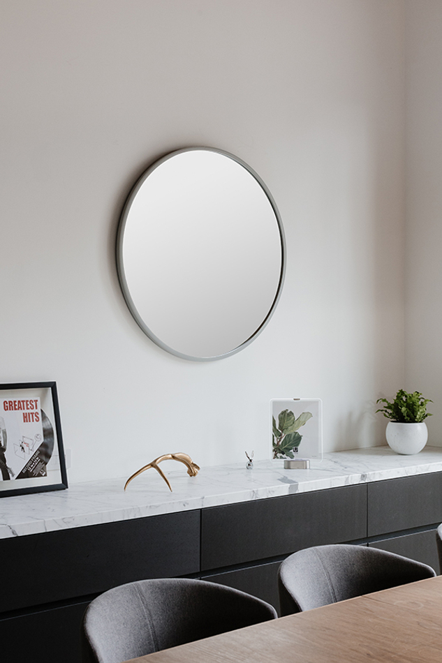 Зеркало настенное Hub D94 см серое, Umbra