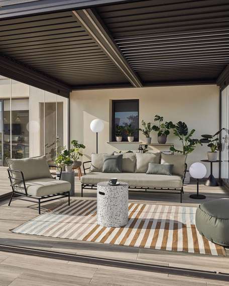 Журнальный столик Jenell белый терраццо | La Forma | Испания | Купить в Hallberg.ru