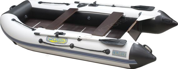 Лодка надувная Адмирал 320 Classic Lux бело - черный
