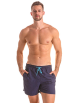 Мужские плавки-шорты с поясом на резинке (Размер: M) (Цвет: голубой)