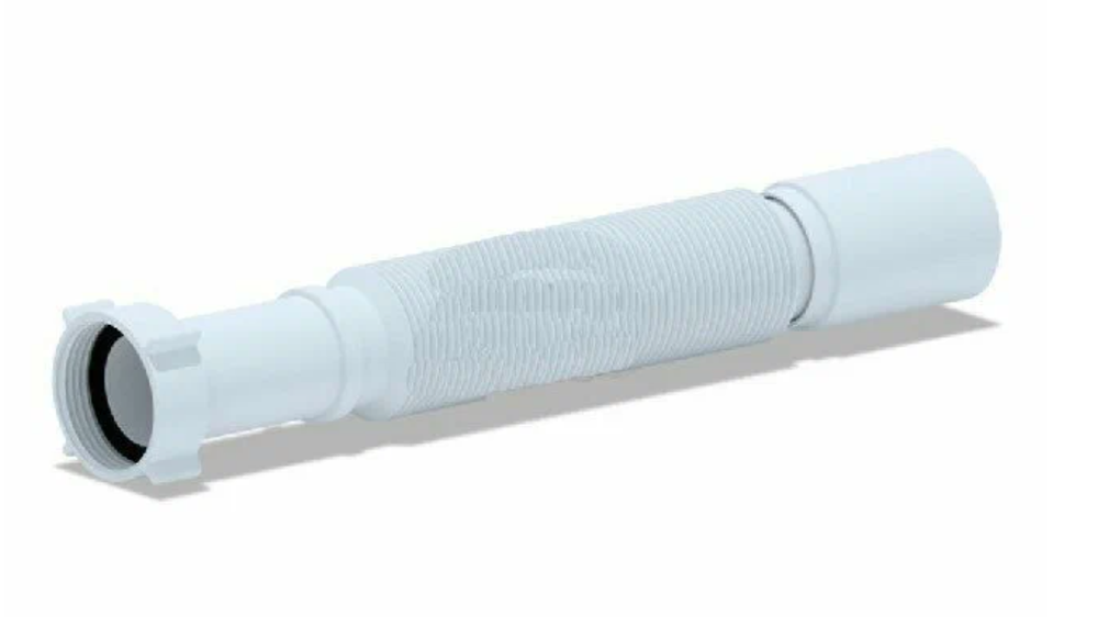 Гофра с гайкой 1 1/4"x32 L=320-730мм АНИ Пласт K203