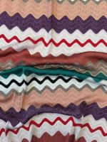 Трикотаж вискоза с люрексом Missoni в разноцветный зигзаг