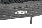 Кресло пластиковое Ola Dom арт.K-GS03 (антрацит)