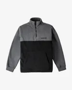 Толстовка Асфальт Флис "ЗАЛЕСЬЕ - Мох" Черный/Серый