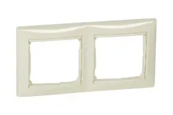 Рамка Legrand Valena 2-постовая слоновая кость 04185